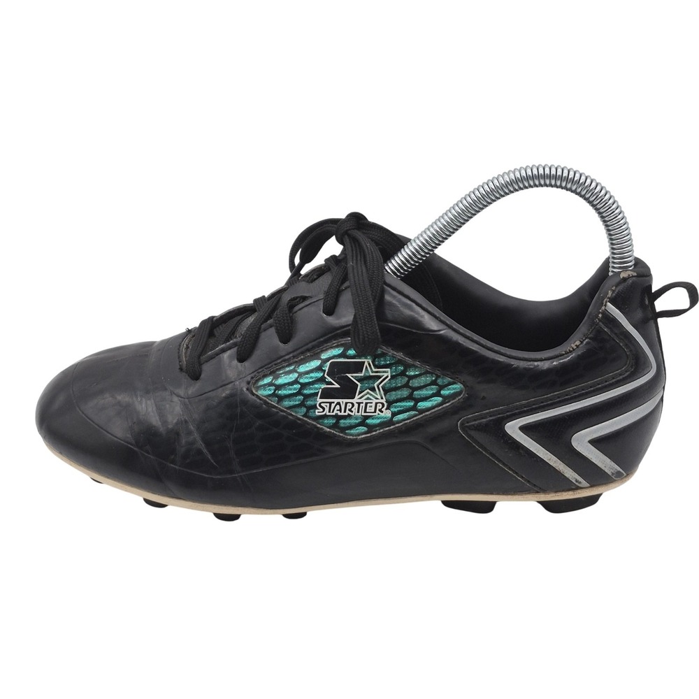Starter Soccer Cleats Youth Size 5 EUR 37.5 Black Teal Shoes Kids BBST26EP001‎